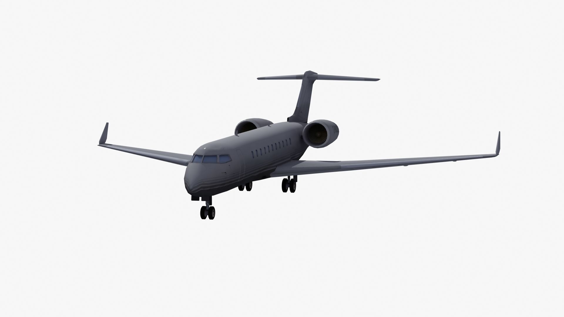 Global Express Aircraft 3D model_32