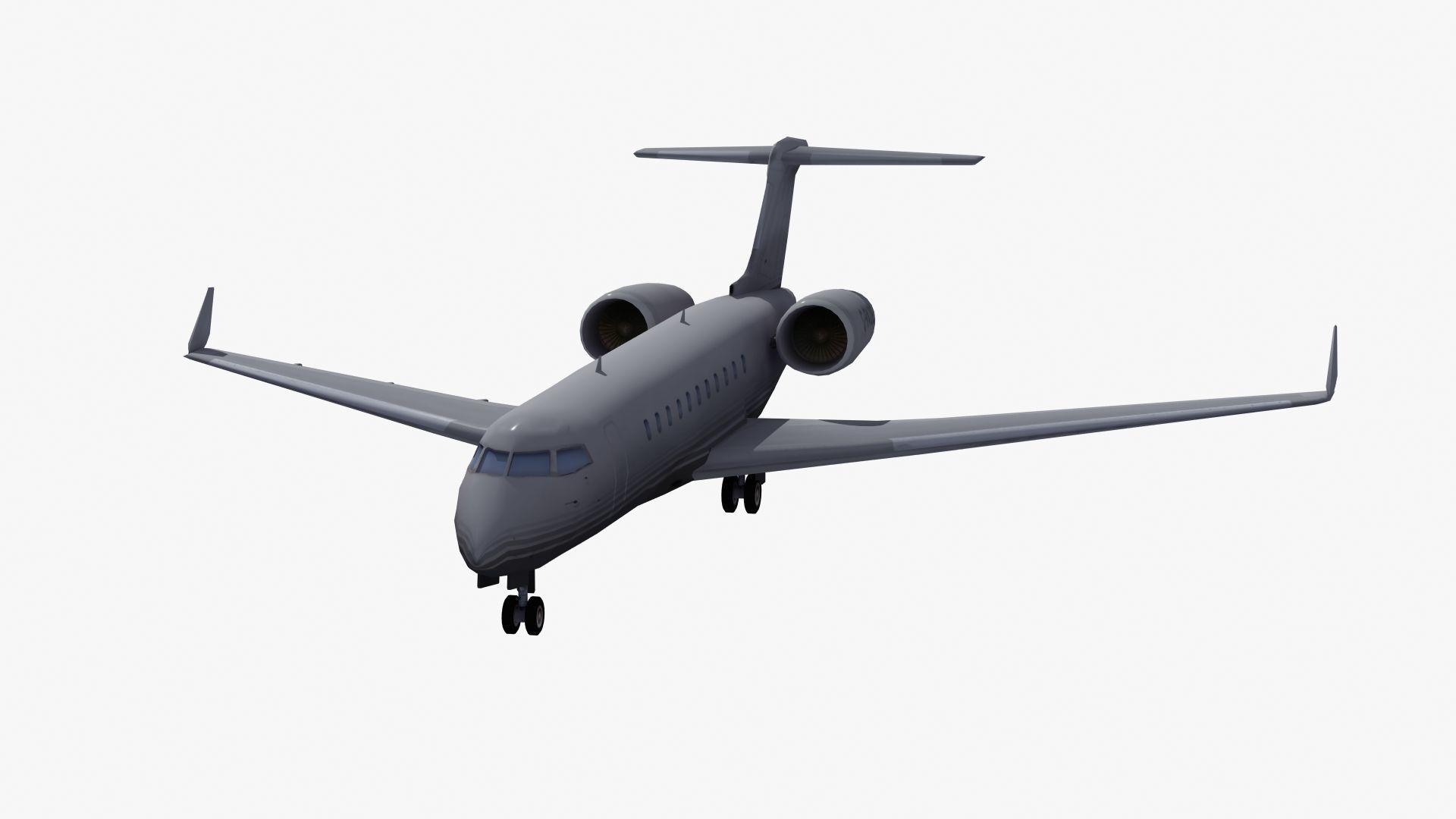 Global Express Aircraft 3D model_34