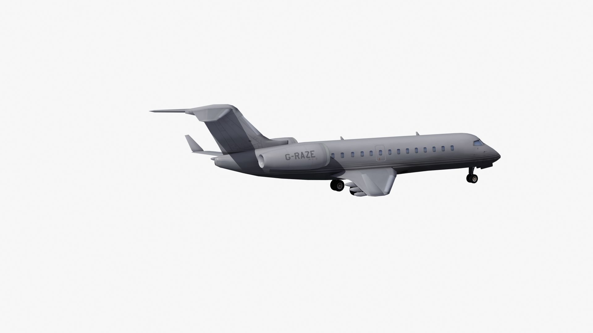 Global Express Aircraft 3D model_30