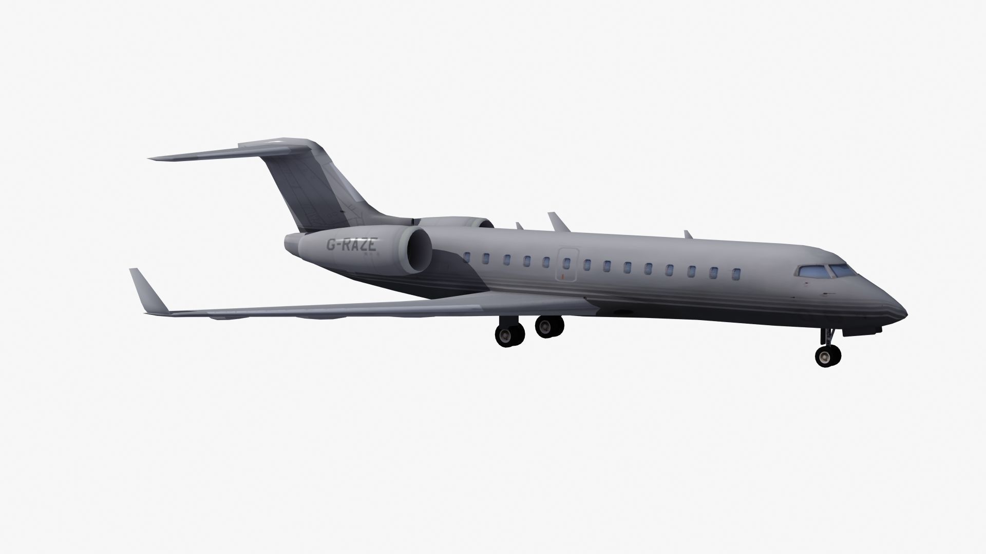 Global Express Aircraft 3D model_28