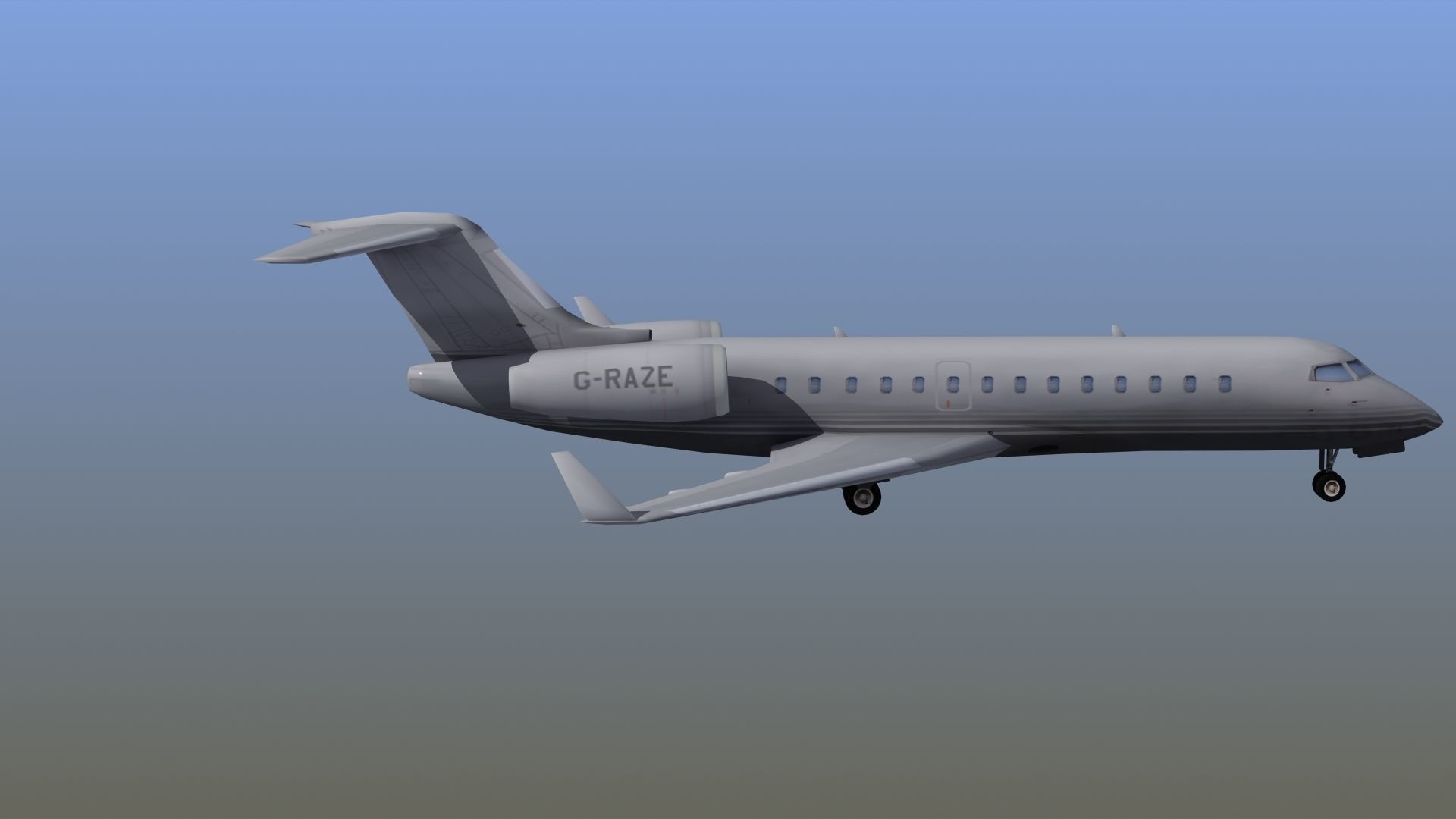 Global Express Aircraft 3D model_9