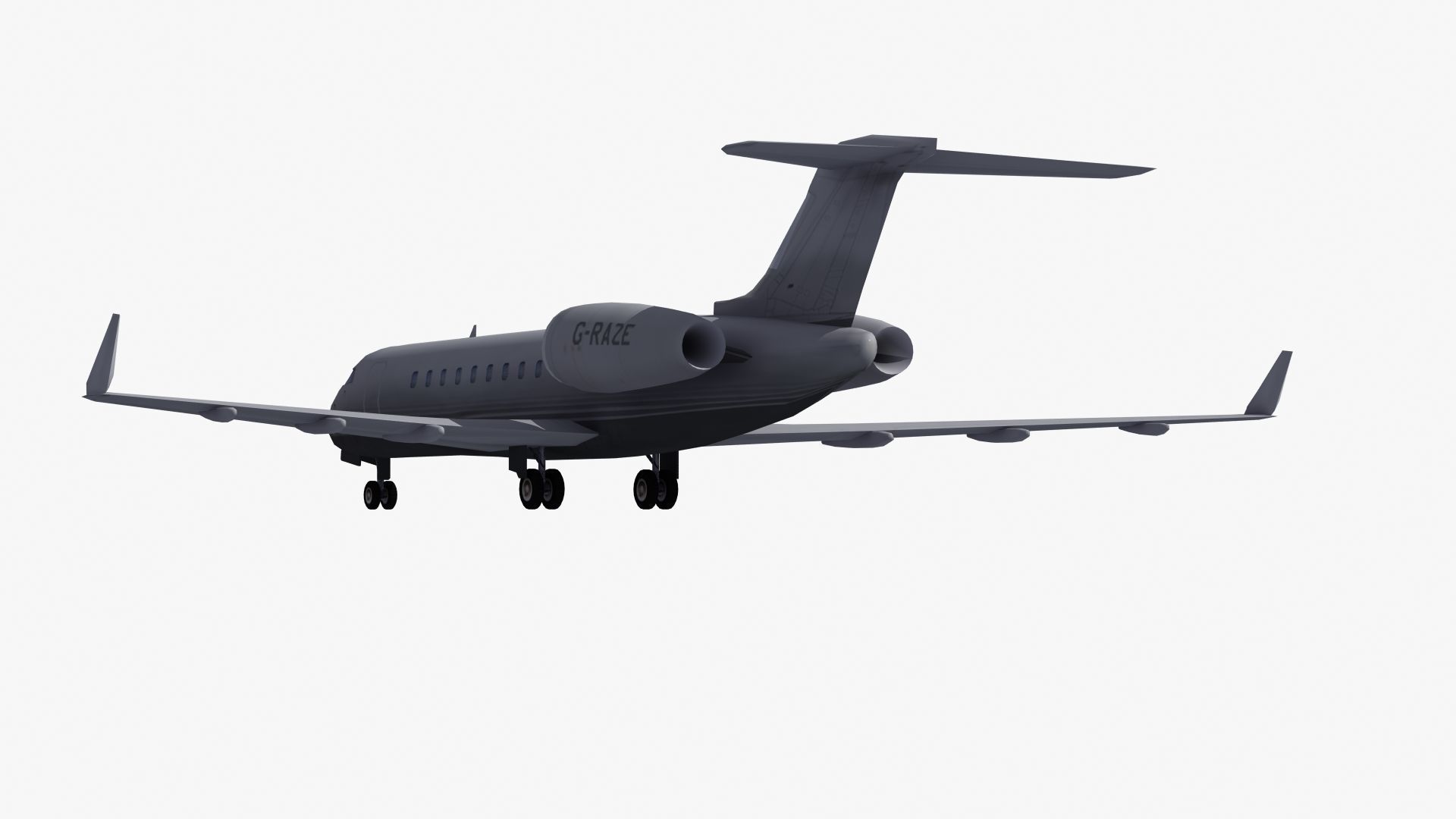 Global Express Aircraft 3D model_24