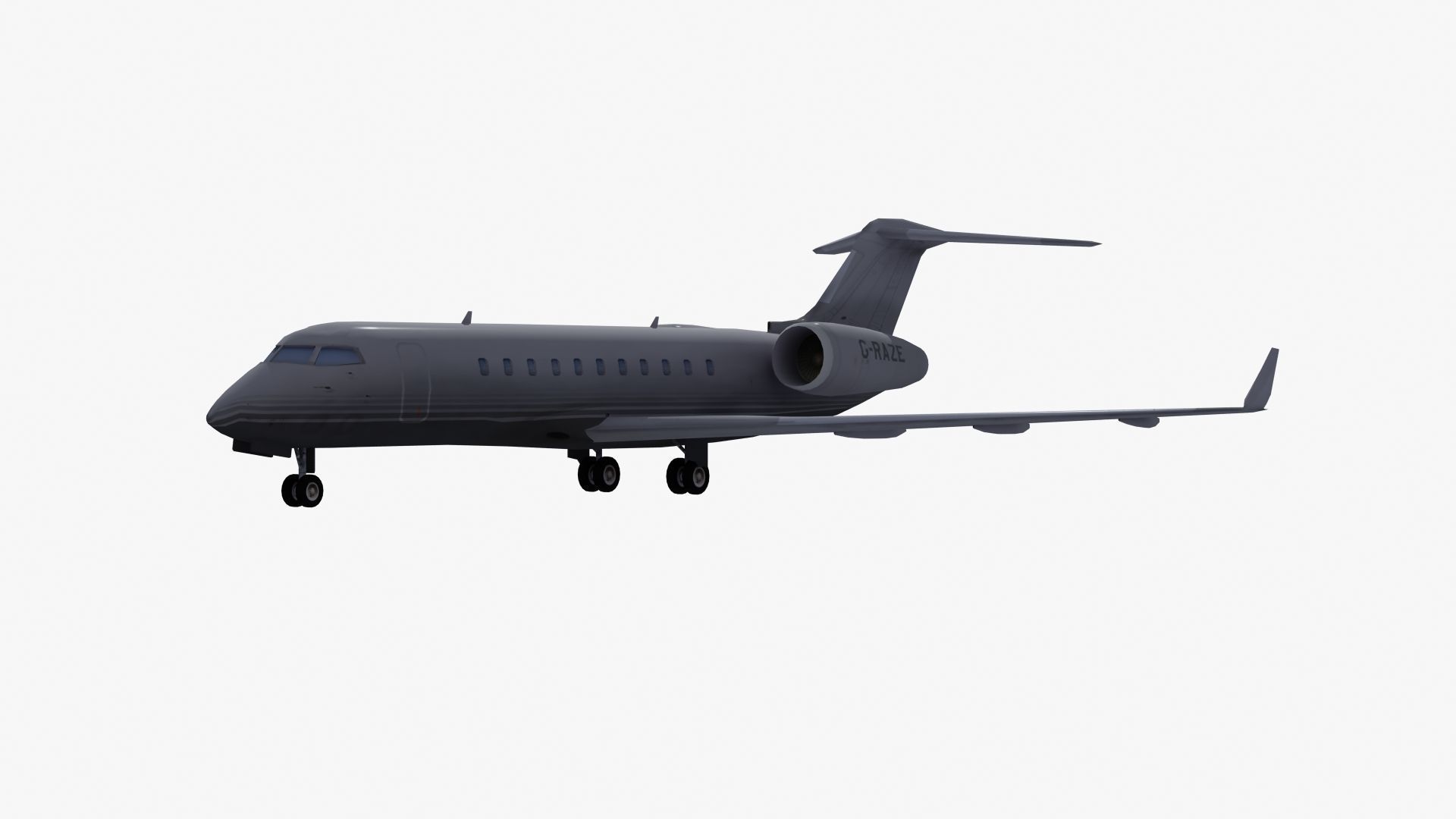 Global Express Aircraft 3D model_31