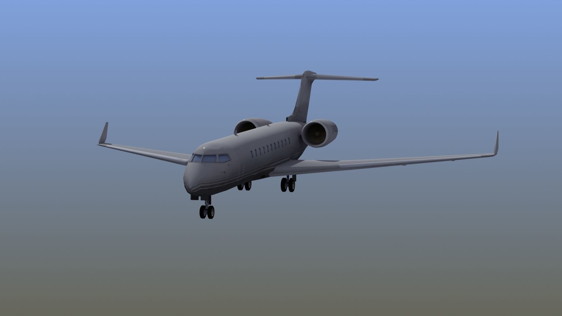 Global Express Aircraft 3D model_12