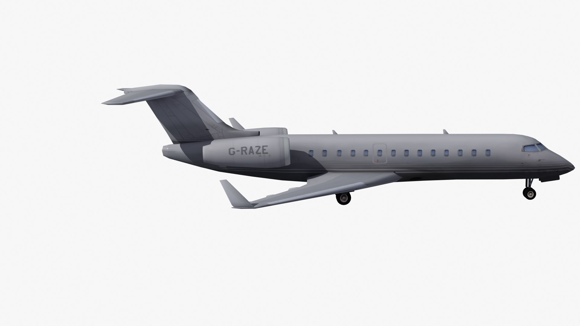 Global Express Aircraft 3D model_29