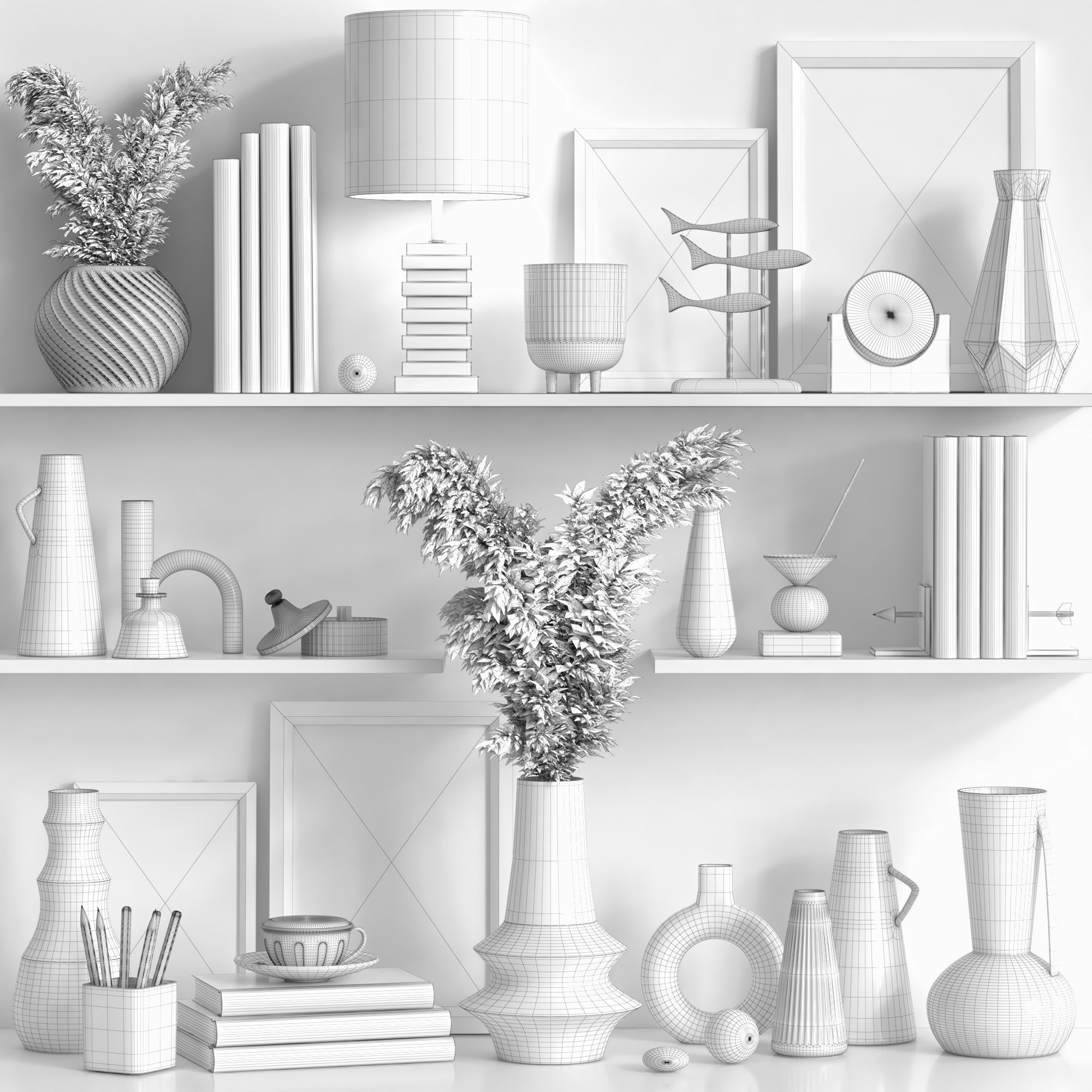 Decorative Set 13 3D model_6