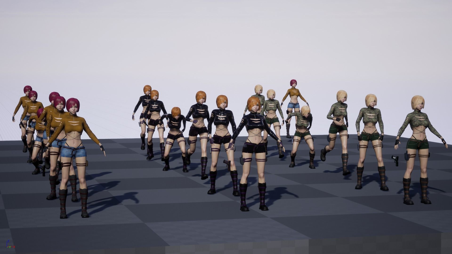 Gunner Girl Low-poly 3D model_23