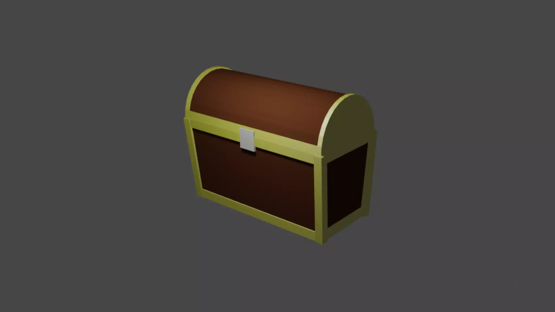  the pirate chest  Low-poly 3D model_0