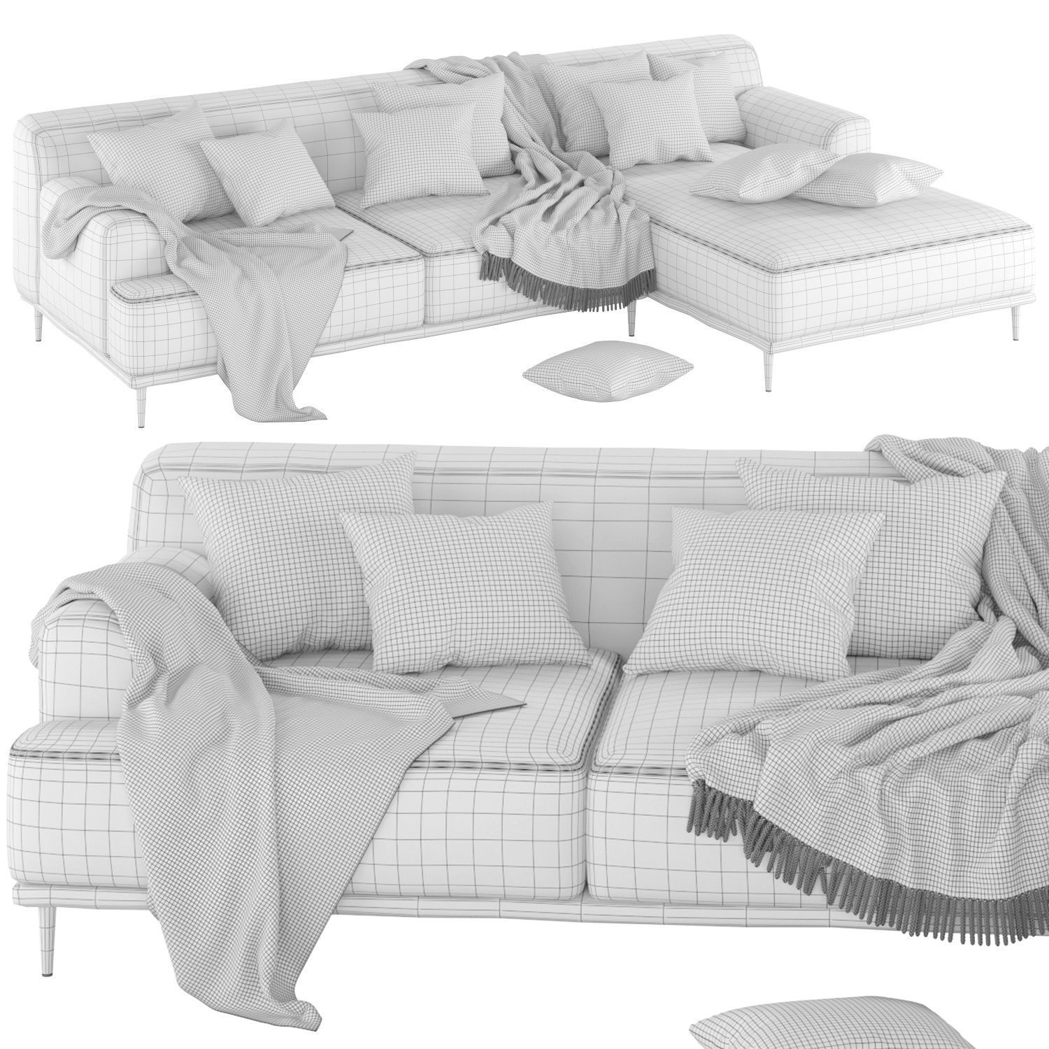 Sofa Portofino 3D model_1