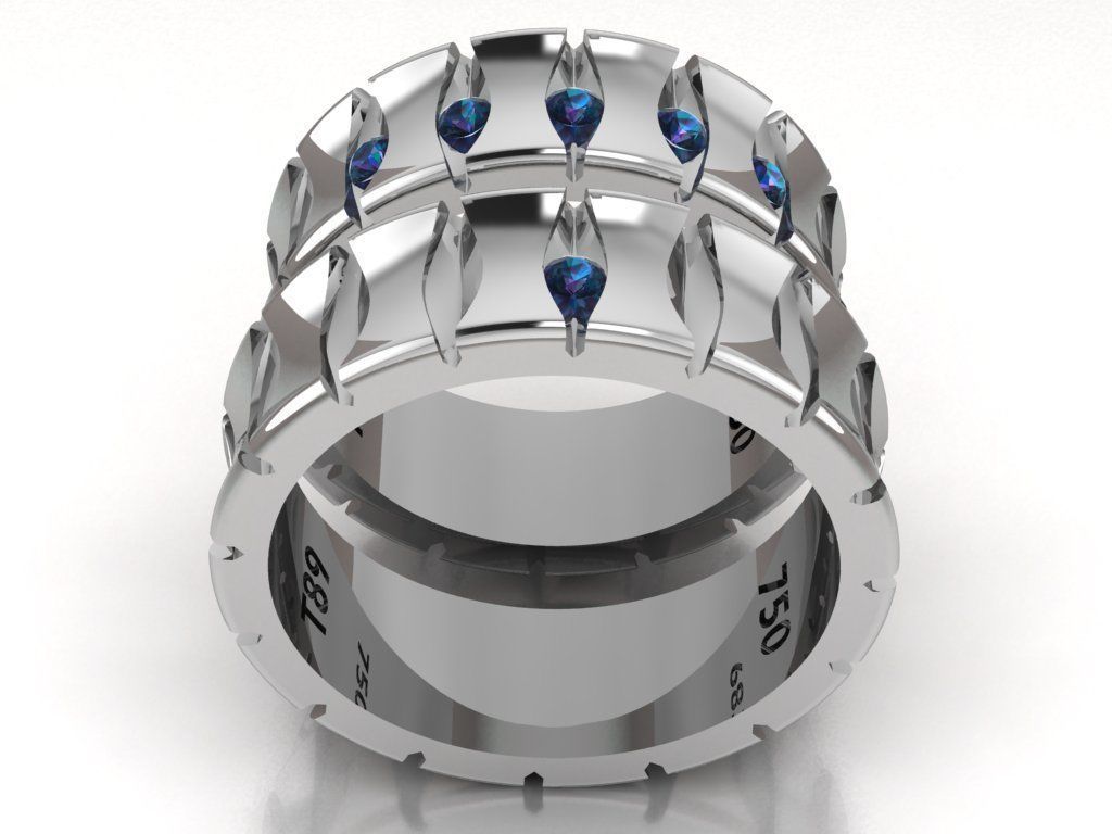 ring set 17 collection1 3D print model_11