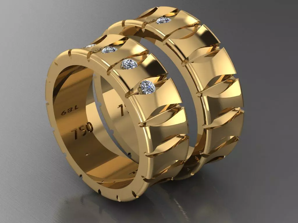 ring set 17 collection1 3D print model_0