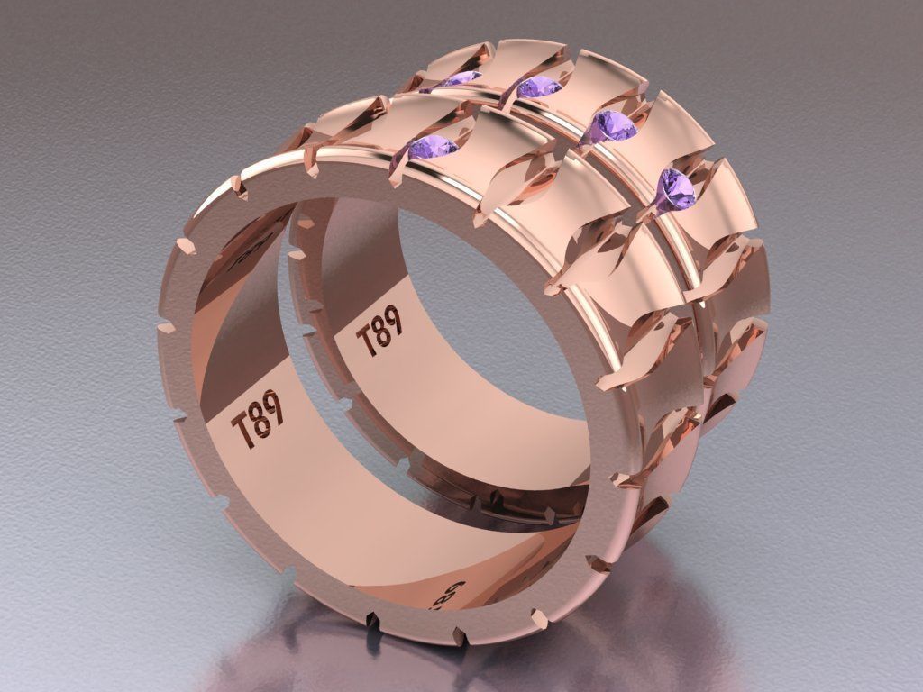ring set 17 collection1 3D print model_4