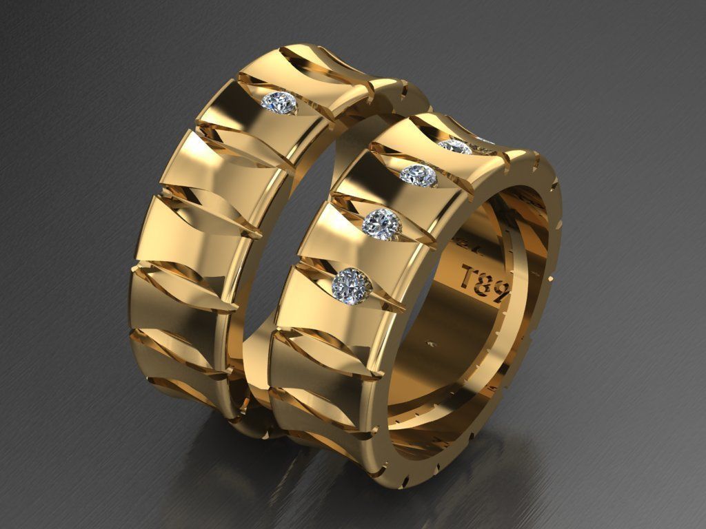 ring set 17 collection1 3D print model_3
