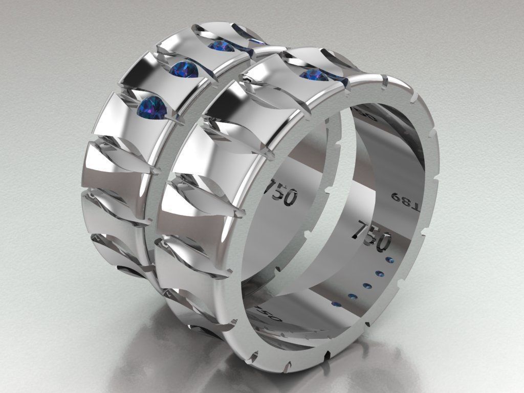 ring set 17 collection1 3D print model_9