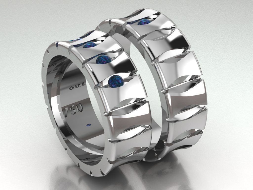 ring set 17 collection1 3D print model_8