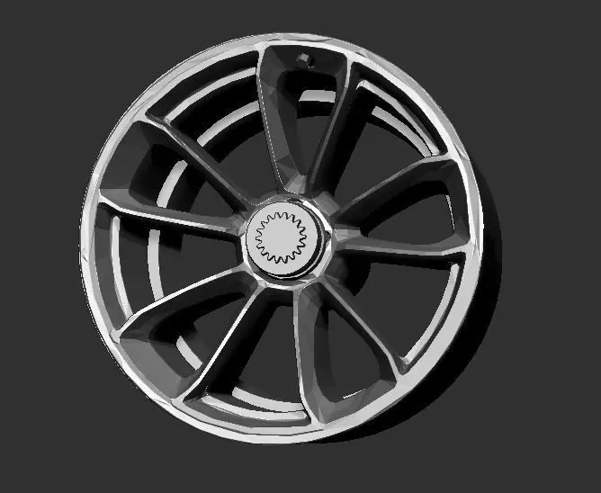 Porsche 911 GT3 RS 997 OEM Rims 3D Print Ready 3D print model