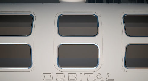 Orbital Reef Space Station with Boeing Starliner Docking Left 3D model_4