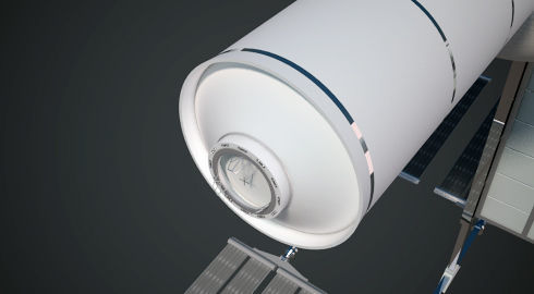 Orbital Reef Space Station with Boeing Starliner Docking Left 3D model_42