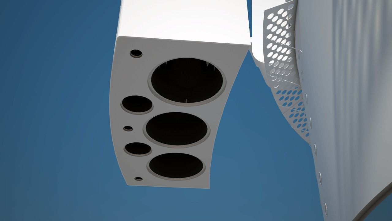Orbital Reef Space Station with Boeing Starliner Docking Left 3D model_15