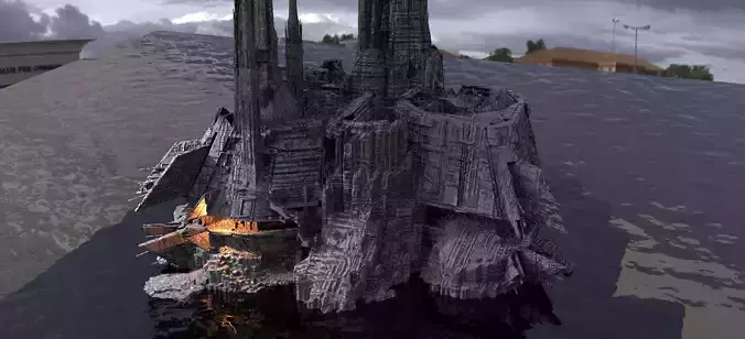 Empire Droid space Facility 1 3D model