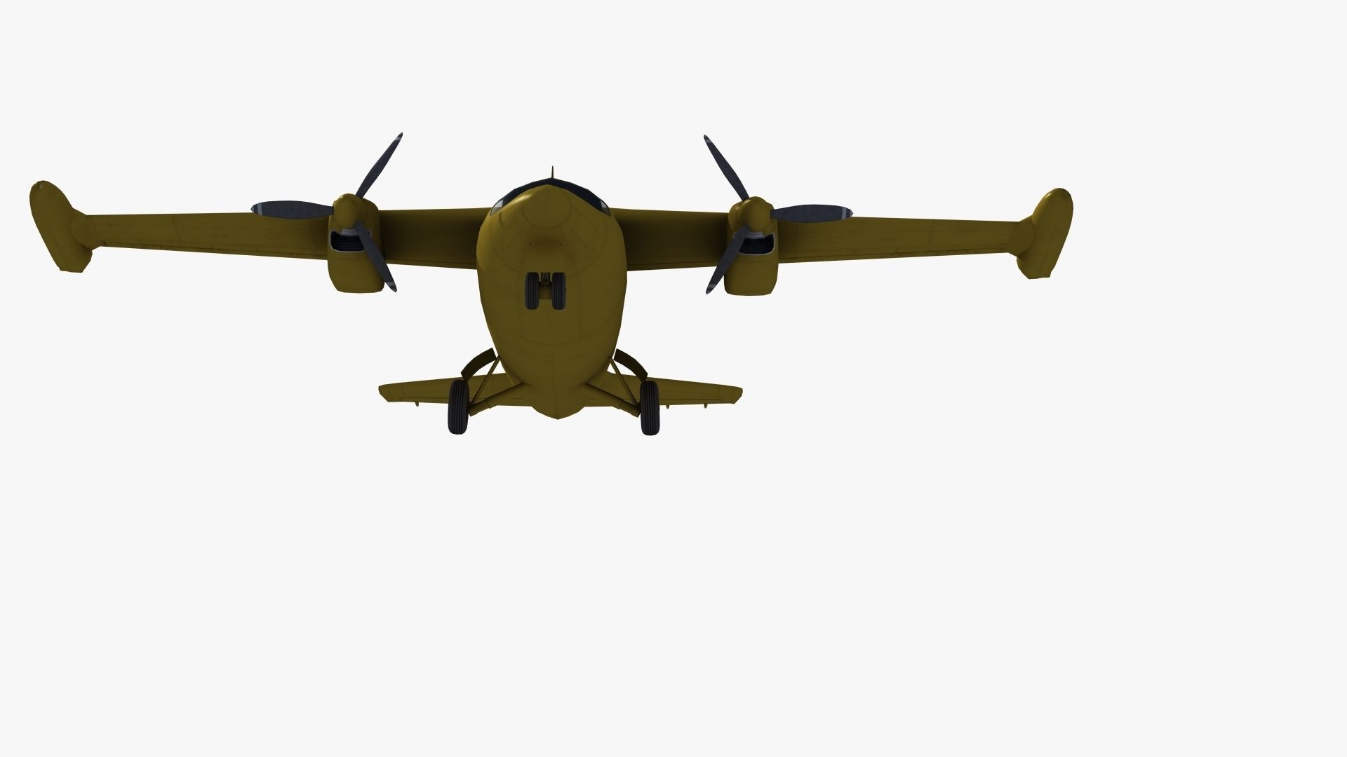 Mitsubishi MU-2 Low-poly 3D model_38