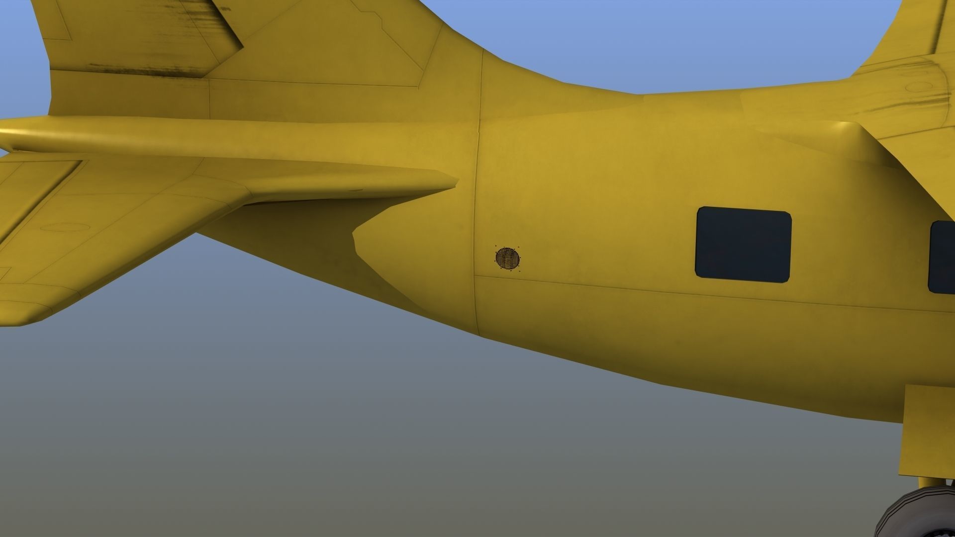 Mitsubishi MU-2 Low-poly 3D model_11