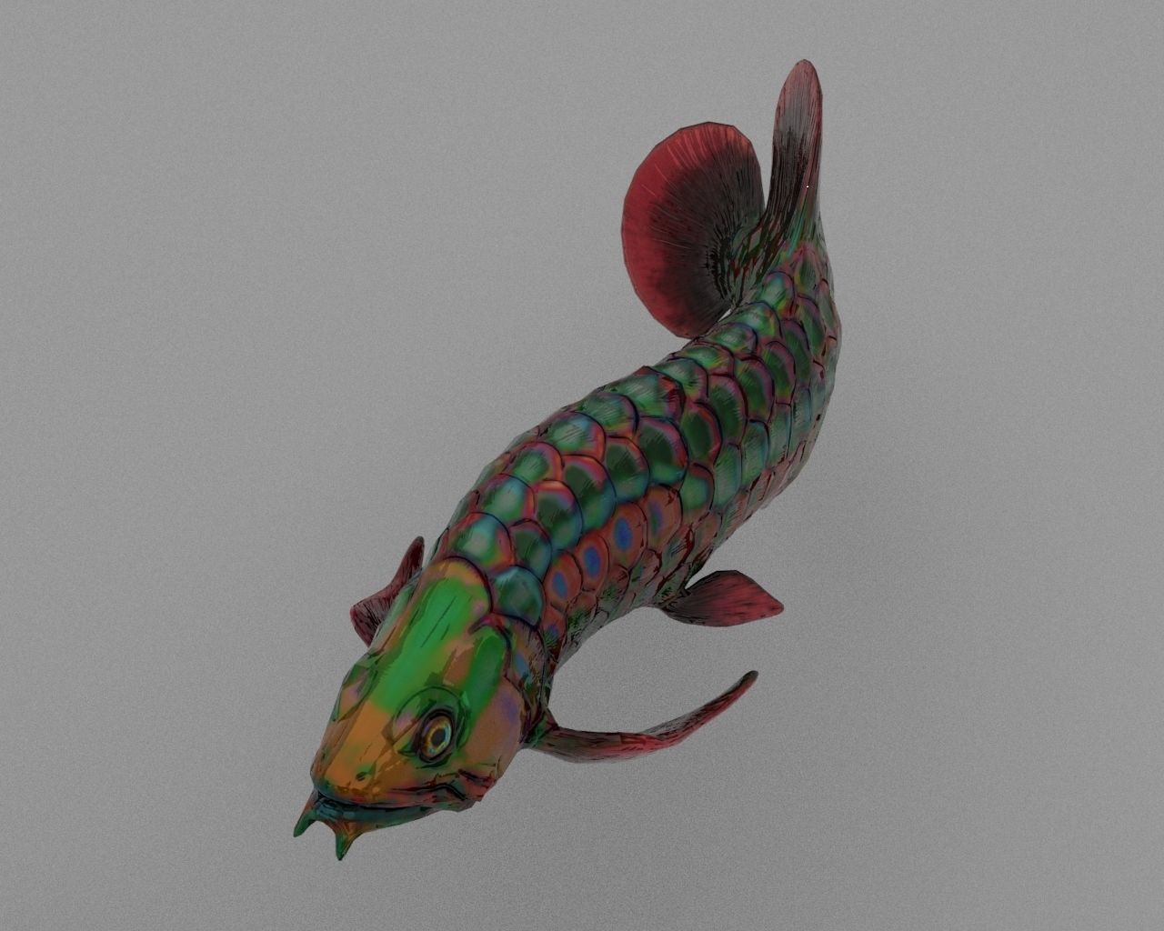 Dragon  Fish 3D model_14