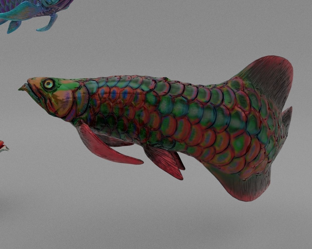 Dragon  Fish 3D model_13