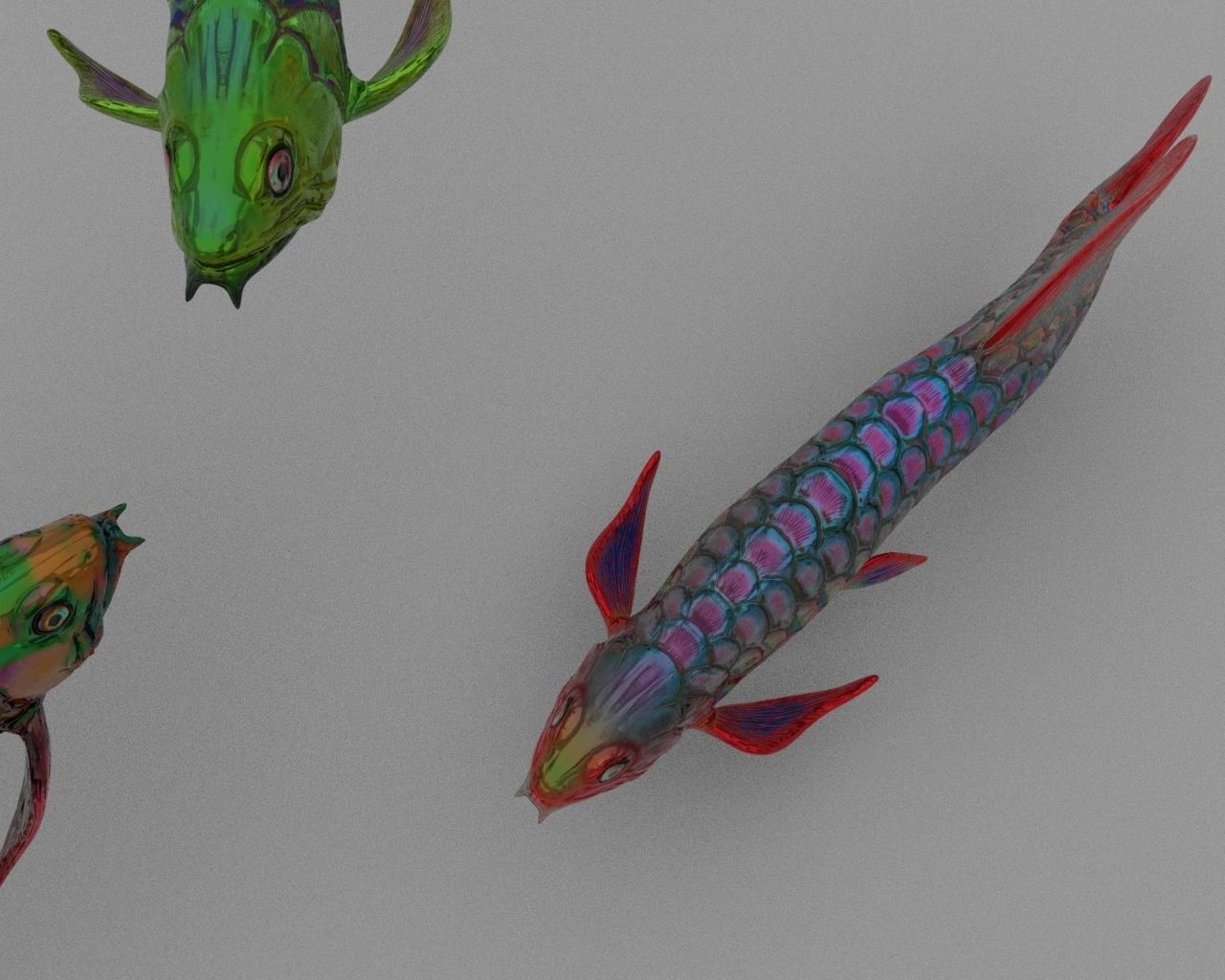 Dragon  Fish 3D model_19