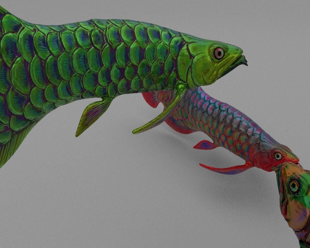Dragon  Fish 3D model_22