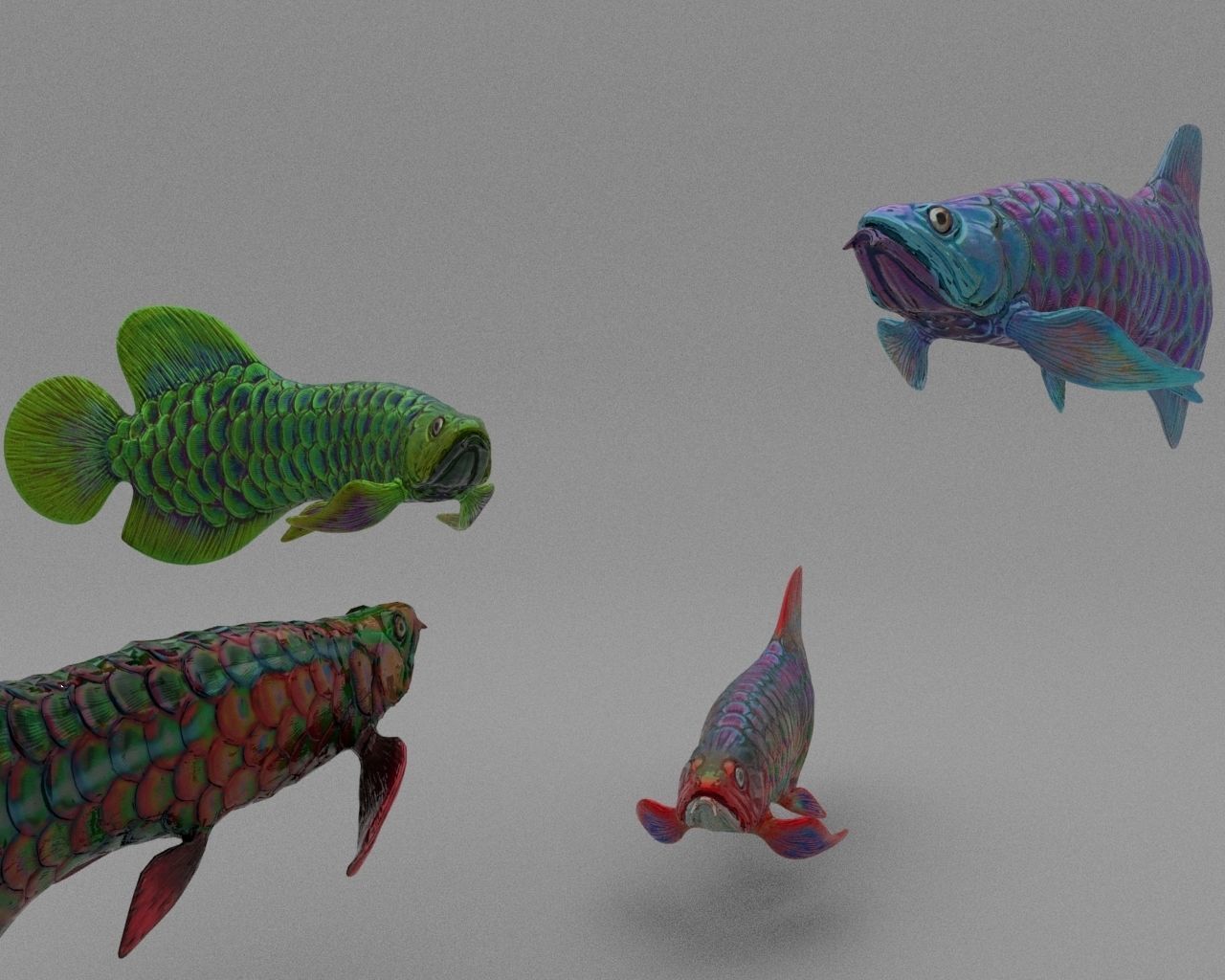 Dragon  Fish 3D model_4