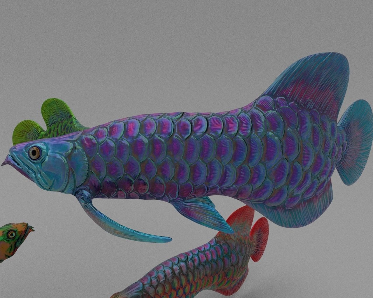 Dragon  Fish 3D model_24