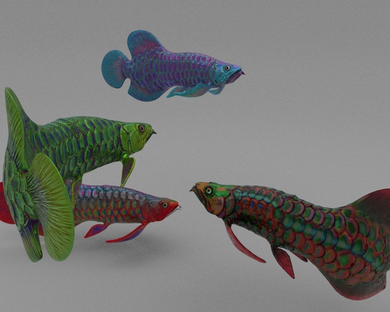 Dragon  Fish 3D model_12