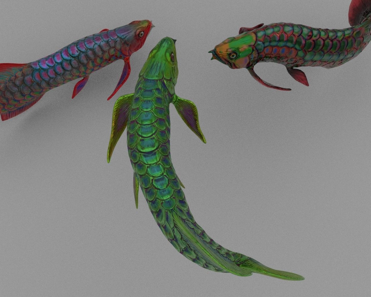 Dragon  Fish 3D model_23