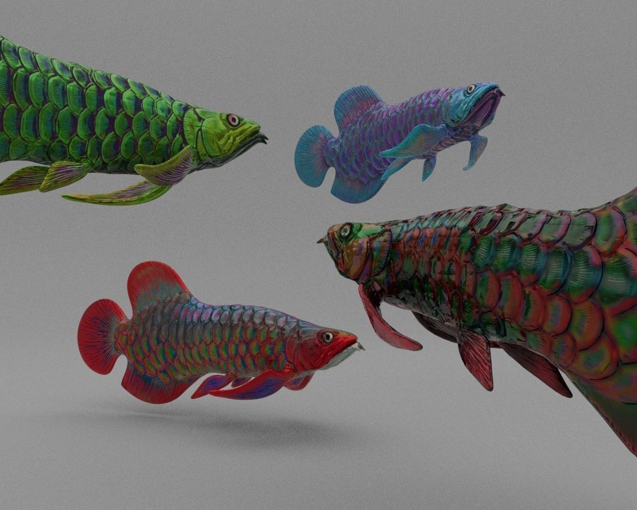 Dragon  Fish 3D model_1