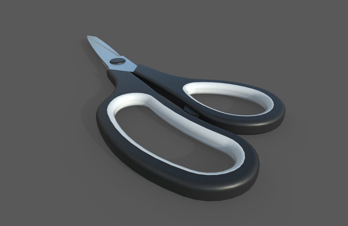 Scissors M1 Low-poly 3D model_5
