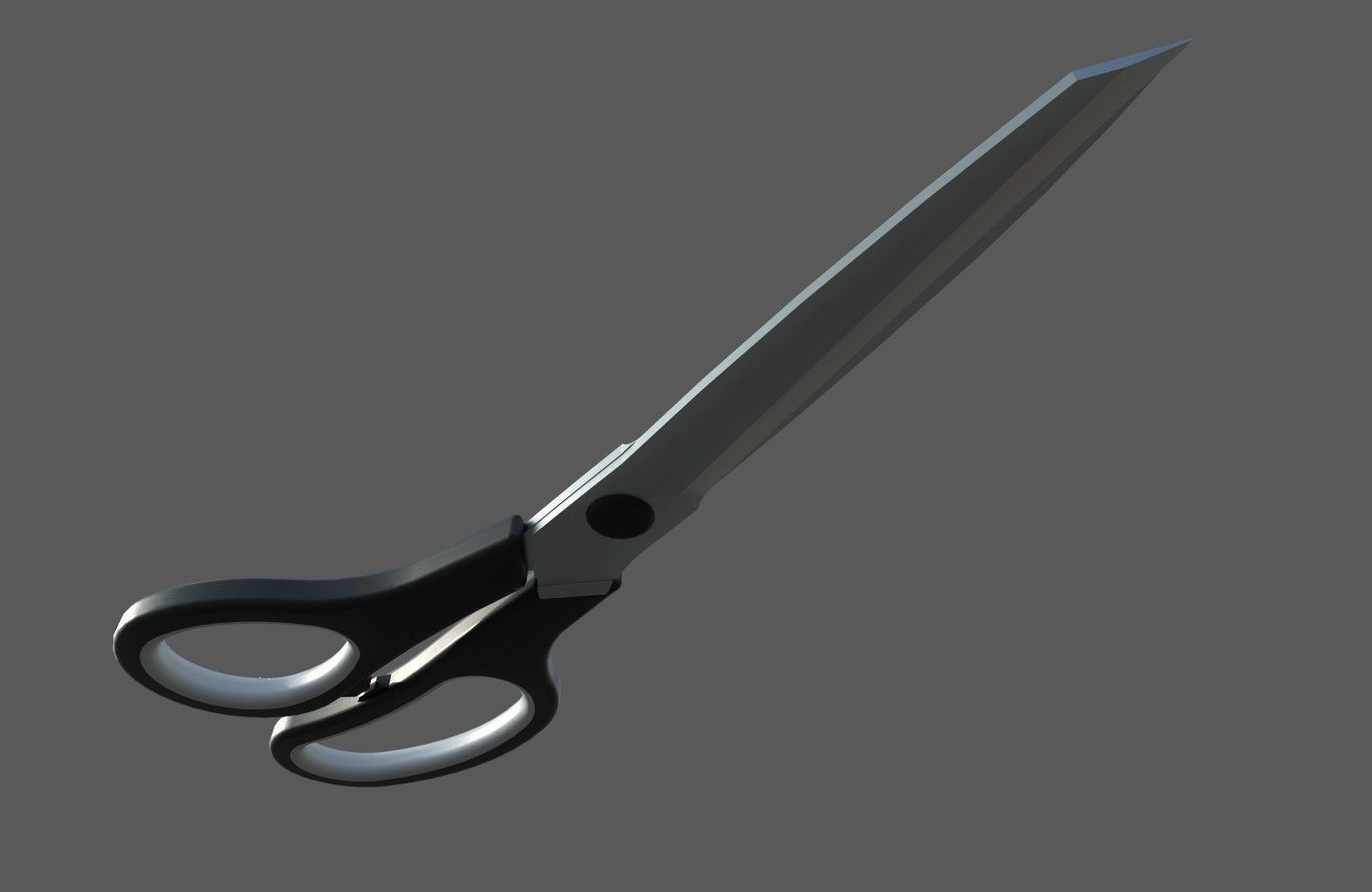Scissors M1 Low-poly 3D model_11