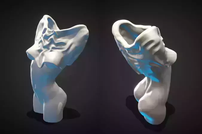 Vase - the body of a woman FlowerPot 3D print model