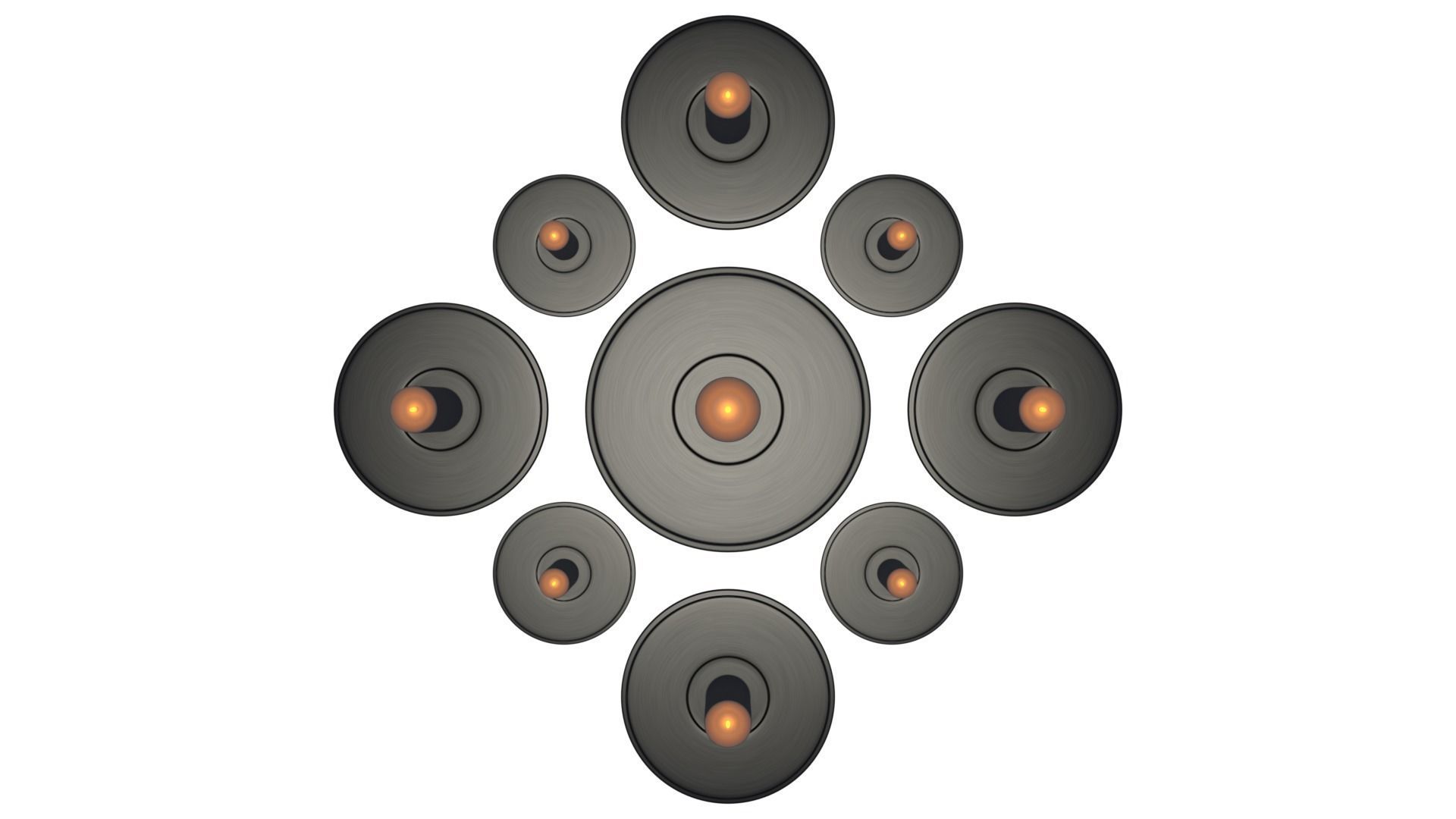 Simple Candle 3D model_1