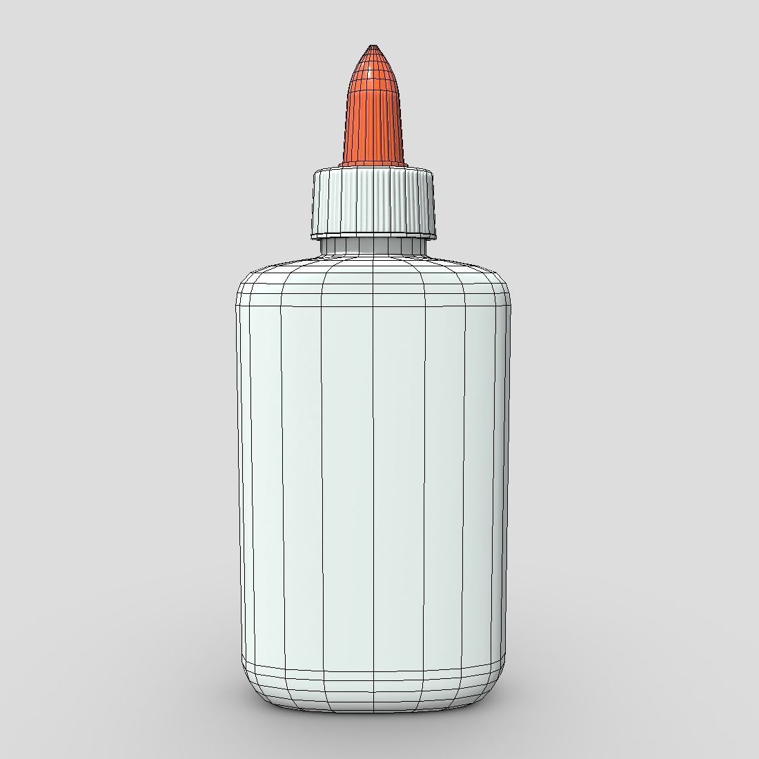 Glue Bottle Low-poly 3D model_4