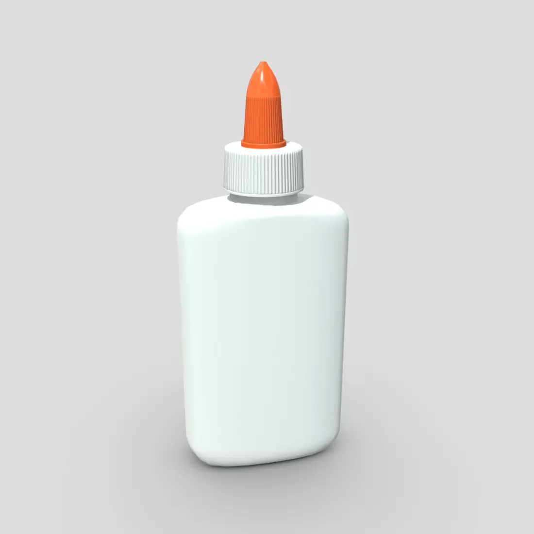 Glue Bottle Low-poly 3D model_0