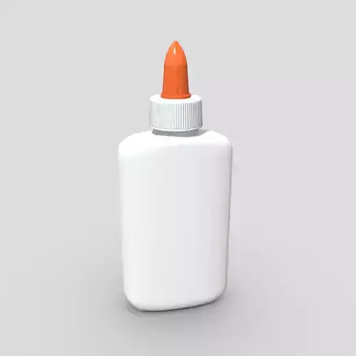 Glue Bottle Low-poly 3D model