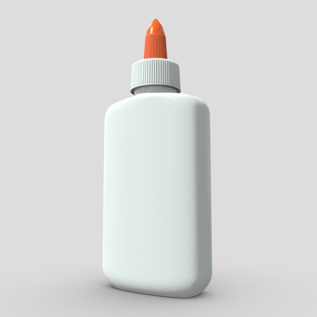 Glue Bottle Low-poly 3D model_11