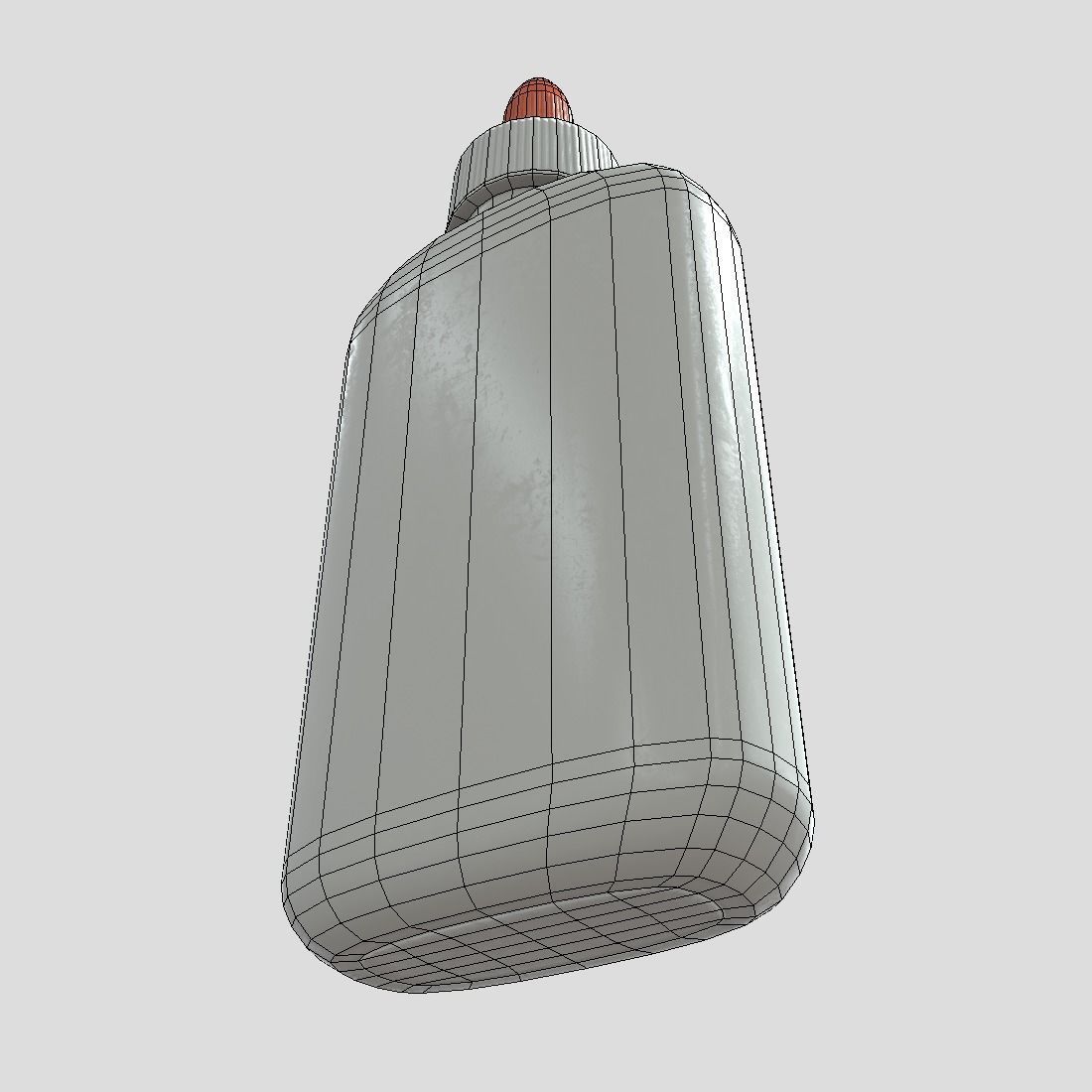 Glue Bottle Low-poly 3D model_10