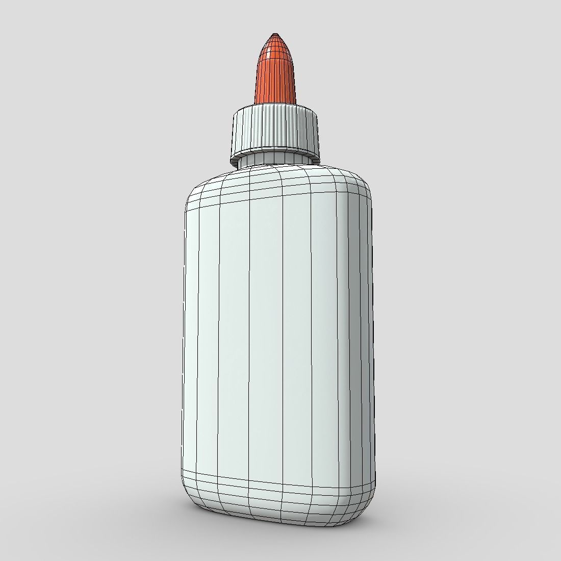 Glue Bottle Low-poly 3D model_12