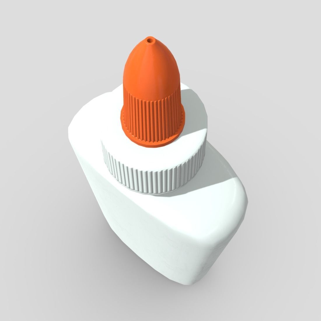 Glue Bottle Low-poly 3D model_7