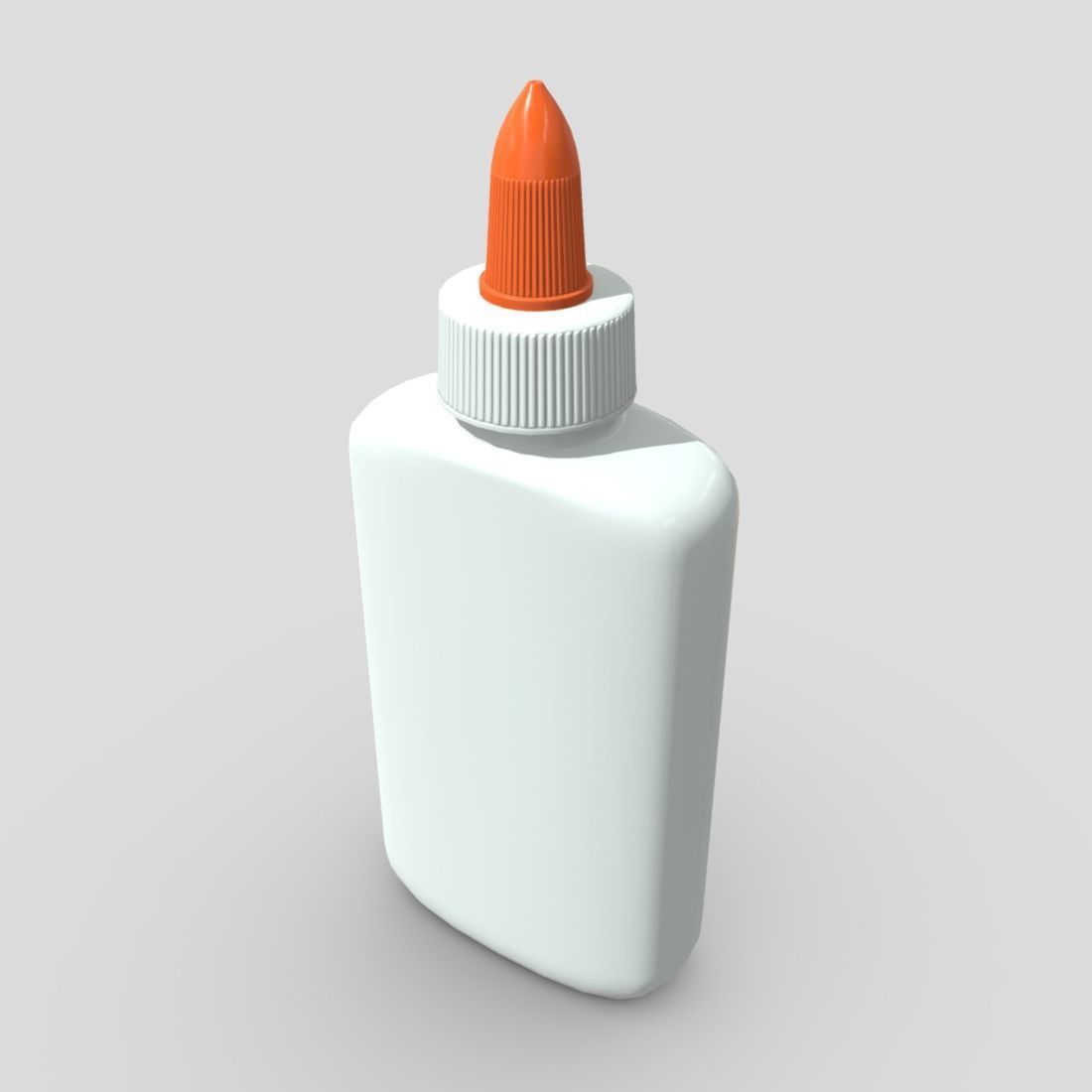 Glue Bottle Low-poly 3D model_5