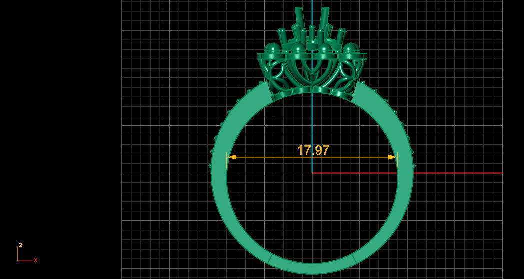 Ring Made With Gemvision Matrix9 3D 3D print model_9