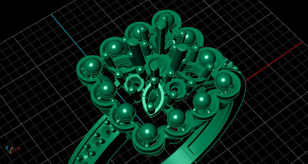 Ring Made With Gemvision Matrix9 3D 3D print model_4