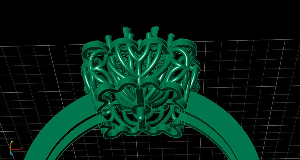 Ring Made With Gemvision Matrix9 3D 3D print model_3